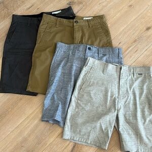 Volcom and Hurley Men’s shorts size 29 comes in a bundle.